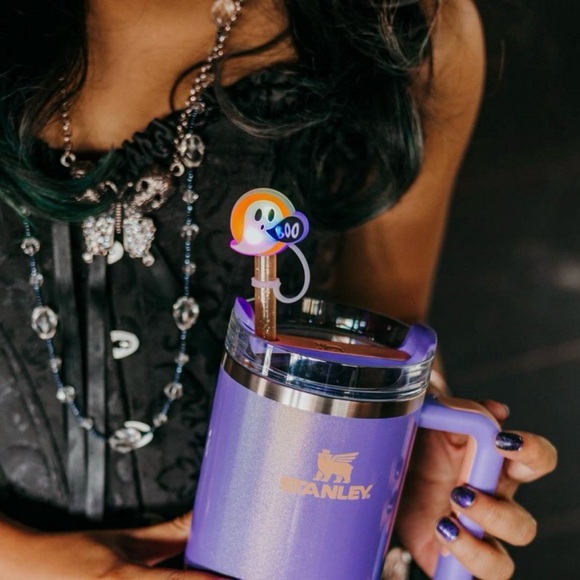 Char Charms 4 pack light up Halloween Straw Toppers - Picture 4 of 5